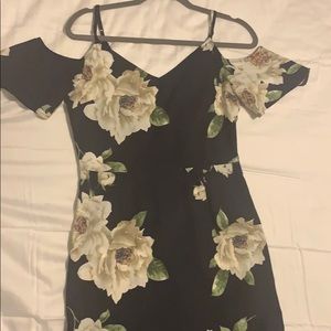 Navy Blue Floral Dress size Small